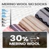 OutdoorMaster Ski Socks, Merino Wool Ski Socks for Men & Women, Thermal Winter Warm & Breathable Snowboarding Socks for Cold Weather, Over The Calf Non-Slip Cuff, Machine Washable view 2