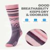 OutdoorMaster Ski Socks, Merino Wool Ski Socks for Men & Women, Thermal Winter Warm & Breathable Snowboarding Socks for Cold Weather, Over The Calf Non-Slip Cuff, Machine Washable view 3