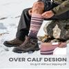 OutdoorMaster Ski Socks, Merino Wool Ski Socks for Men & Women, Thermal Winter Warm & Breathable Snowboarding Socks for Cold Weather, Over The Calf Non-Slip Cuff, Machine Washable view 4
