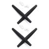Mryok 2 Pair Replacement Earsocks Nosepieces Kits for Oakley Crosshair S - Black & Black view 1