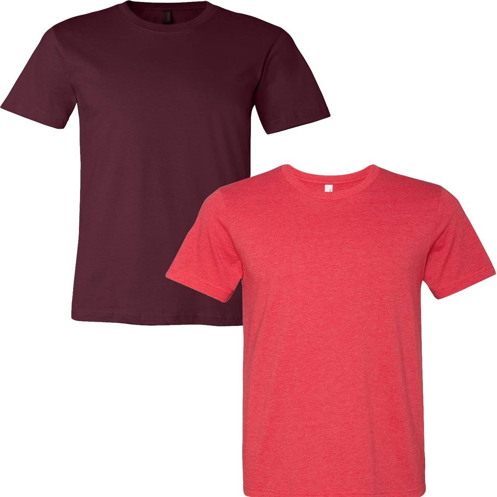 3001C Bella Canvas Soft Ringspun Hipster T-Shirt (2 Pack)