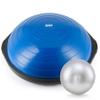 ZELUS 25in. Balance Ball | 600lb Inflatable Half Exercise Ball Wobble Board Balance Trainer w Nonslip Base | Half Yoga Ball Strength Training Equipment w 2 Bands, Pump, Extra Ball Included (Blue) view 1