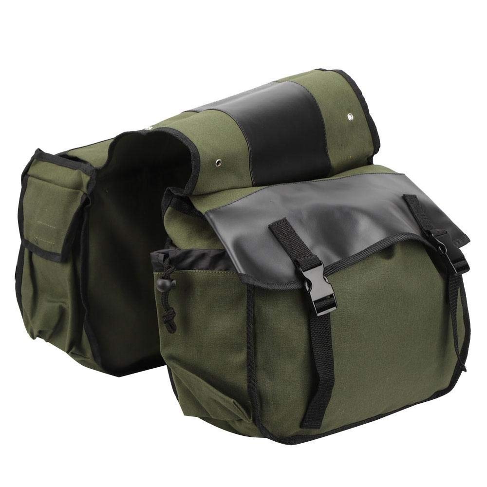 Simlug Bag, Mountain Bike, Tail Seat Pannier, 30-35L Large Capacity for Outdoor Sport Men&Women Mountaineering Long Distance Riding(ArmyGreen, One Size)