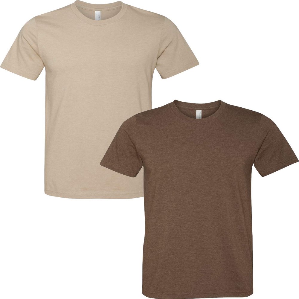 3001C Bella Canvas Soft Ringspun Hipster T-Shirt (2 Pack)