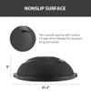 ZELUS 25in. Balance Ball | 1500lb Inflatable Half Exercise Ball Wobble Board Balance Trainer w Nonslip Base | Half Yoga Ball Strength Training Equipment w 2 Bands, Pump, Extra Ball Included (Black) view 3