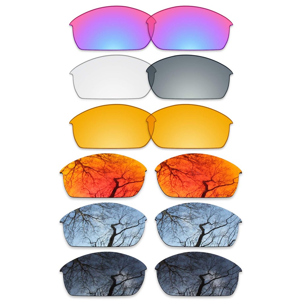 ToughAsNails Set of 6 Replacement Lenses for Oakley Flak Jacket Pack-BSF66