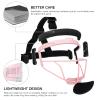Dinictis Softball Face Mask, Lightweight, Comfortable, with Wide Field Vision, Durable and Safe Face Guards, Premium Protective Softball Fielder's Mask-Pink-Youth(M) view 3