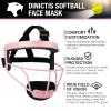 Dinictis Softball Face Mask, Lightweight, Comfortable, with Wide Field Vision, Durable and Safe Face Guards, Premium Protective Softball Fielder's Mask-Pink-Youth(M) view 4