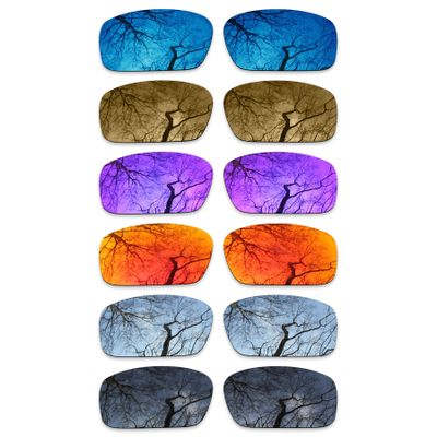 ToughAsNails Set of 6 Polarized Replacement Lenses for Oakley Crankshaft OO9239 Pack-BSF63