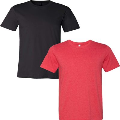 3001C Bella Canvas Soft Ringspun Hipster T-Shirt (2 Pack)