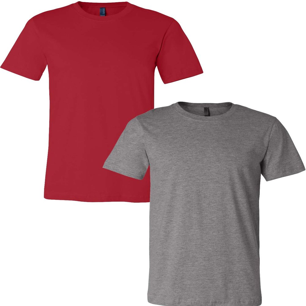 3001C Bella Canvas Soft Ringspun Hipster T-Shirt (2 Pack)