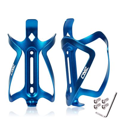 CNC Bike Water Bottle Holder, Bike Water Bottle Cage for Road Bike/Mountain Bike2-PackBlue