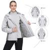 CAMEL CROWN Women's Waterproof Ski Jacket 3 in 1 Winter Coat Windbreaker Snowboard Jackets for Rain Snow Outdoor Hiking Light Grey 2XL view 3