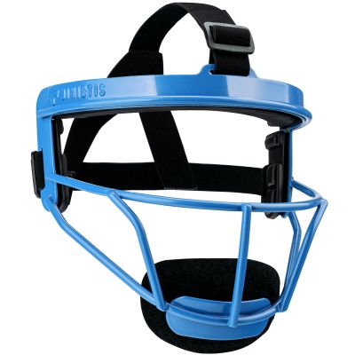 Dinictis Softball Face Mask, Lightweight, Comfortable, with Wide Field Vision, Durable and Safe Face Guards, Premium Protective Softball Fielder's Mask-Blue-Adult(L)