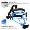 Dinictis Softball Face Mask, Lightweight, Comfortable, with Wide Field Vision, Durable and Safe Face Guards, Premium Protective Softball Fielder's Mask-Blue-Adult(L) view 3