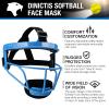 Dinictis Softball Face Mask, Lightweight, Comfortable, with Wide Field Vision, Durable and Safe Face Guards, Premium Protective Softball Fielder's Mask-Blue-Adult(L) view 4
