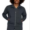 Urbane Performance Tailored Fit Strtch 2-Pkt Zip-Front Scrub Jacket for Men 9972 Graphite view 1