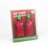 Gift Republic Hot Sauce Hand Warmers Two-Pack, Multi, 10.5 x 4 x 1 cm view 2