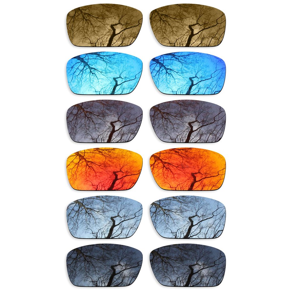 ToughAsNails Set of 6 Polarized Replacement Lenses for Oakley Fuel Cell OO9096 Pack-BSF61
