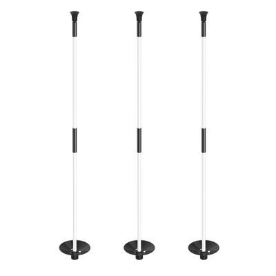 KINGTOP Golf Flagstick Mini, Practice Putting Green Flag Stick for Yard, Pole | Pin | Flagpole, Portable 2-Section Design, 3 Foot, 3-Pack, White