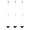 KINGTOP Golf Flagstick Mini, Practice Putting Green Flag Stick for Yard, Pole | Pin | Flagpole, Portable 2-Section Design, 3 Foot, 3-Pack, White view 1