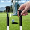 KINGTOP Golf Flagstick Mini, Practice Putting Green Flag Stick for Yard, Pole | Pin | Flagpole, Portable 2-Section Design, 3 Foot, 3-Pack, White view 3
