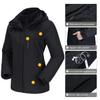 CAMEL CROWN Women's Waterproof Ski Jacket 3 in 1 Winter Coat Windbreaker Snowboard Jackets for Rain Snow Outdoor Hiking Black 3XL view 4