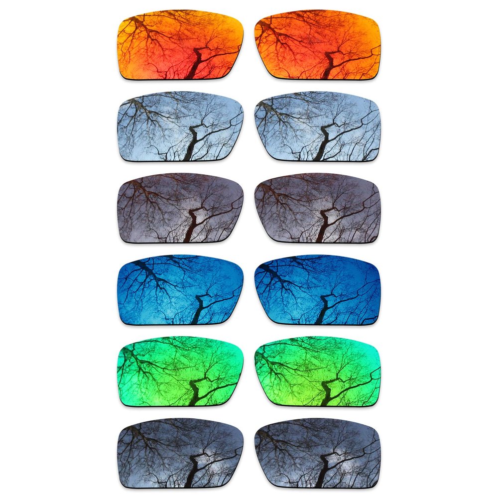 ToughAsNails Set of 6 Polarized Replacement Lenses for Oakley Gascan OO9014 Pack-SEM61