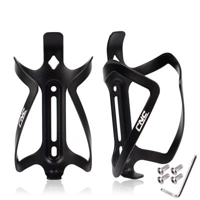 CNC Bike Water Bottle Holder, 2-Pack Bike Water Bottle Cage for Road Bike/Mountain BikeBlack