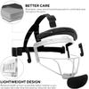 Dinictis Softball Face Mask, Lightweight, Comfortable, with Wide Field Vision, Durable and Safe Face Guards, Premium Protective Softball Fielder's Mask-White-Youth(M) view 3