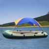 Inflatable Kayak Awning Canopy, 2Persons Waterproof and UV Protection Folding Inflatables Boat Awning Top Cover with 4 D-Shaped Buckles,for Outdoor Camping Fishing view 4