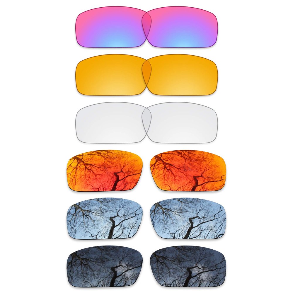 Set of 6 Replacement Lenses for Oakley Crankshaft OO9239 Pack-BSF65