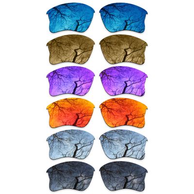 ToughAsNails Set of 6 Polarized Replacement Lenses for Oakley Flak Jacket XLJ Pack-BSF63