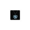 Aimimier Luminous Heart Necklace Halloween Fluorescent Stone Necklace Glow in The Dark Accessories for Women(Blue) view 1