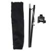 Fdit Portable Camping Light Holder, Black Aluminum Alloy Folding Light Bracket Stand Outdoor Camping Table Lamp Pole with Hook view 4