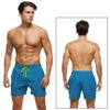 Tyhengta Mens Stretch Swim Trunks Quick Dry Beach Shorts with Zipper Pockets and Mesh Lining Peacock-Blue 32 view 2