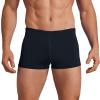 Leshang Mens Swimming Boxers Trunks Drawstring Swim Shorts Males Swimsuit Polyester PBT Fabric Quick Drying-Black-40 view 1