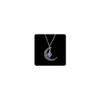 Aimimier Luminous Moon Necklace Stone Pendant Necklace Halloween Fluorescent Necklace Glow in The Dark Accessories for Women (Purple) view 1