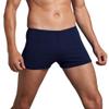 Leshang Mens Swimming Boxers Trunks Drawstring Swim Shorts Males Swimsuit Polyester PBT Fabric Quick Drying-Navy-Size 36 view 1