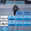 Kids Ice Cleats - Snow Crampons for Hiking Boots & Shoes with 14 Stainless Steel Spikes, Anti Slip Traction Grips for Boys and Girls, Snow Cleats for Hiking, Walking & Climbing (Medium, Blue) view 2