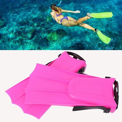 Flippers For Kids, Kids Swim Fins, Lightweight Polyethylene Swimming Training Fins Snorkeling Short Flippers for Swimming Adult Children Water Sports Diving Equipment(Swimming Fins)