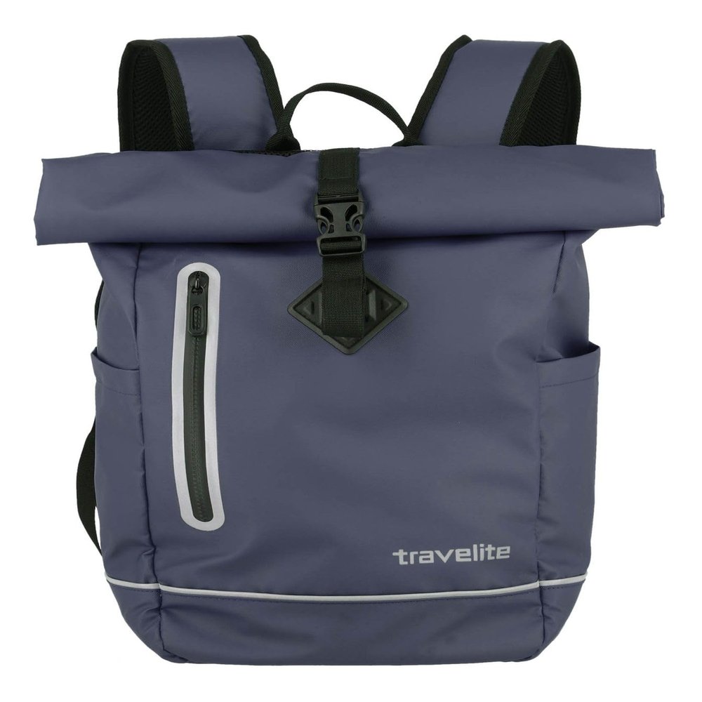Travelite Unisex Basics Roll-up Rucksack Plane Roll-up backpack, Marine, 19 Liter, Travel Backpacks