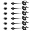 3mm Black Ball Stud Earrings for Women, Small Black Stud Earrings Tiny Metal Stud Earring Set for Women Men 20G Mini Studs Hypoallergenic, Pack of 6 Pairs view 1