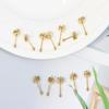 12Pcs 2MM Tiny Ball Stud Earrings, 20G Hypoallergenic Surgical Steel Small Gold Cartilage Helix Piercing Jewelry, Micro Stacked Stud Earring, Mini Dot Post Earrings Set for Multiple Hole Piercing view 3