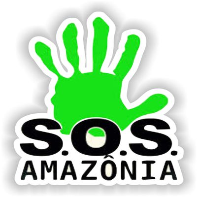 1x SOS Amazonia Trendy Funny Cool Vinyl Waterproof Sticker - 5cm / 2inches
