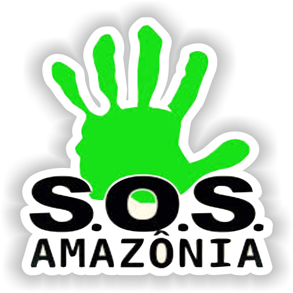 1x SOS Amazonia Trendy Funny Cool Vinyl Waterproof Sticker - 5cm / 2inches