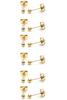 12Pcs 3MM Tiny Ball Stud Earrings, 20G Hypoallergenic Surgical Steel Small Gold Cartilage Helix Piercing Jewelry, Micro Stacked Stud Earring, Mini Dot Post Earrings Set for Multiple Hole Piercing view 1