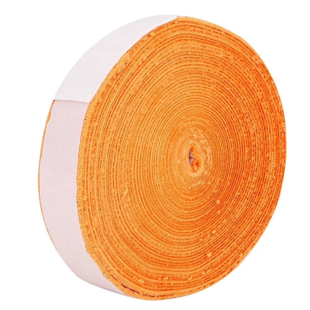 Redxiao   White/Orange/Black 10M Racket Grip Tape, Anti-Skid Badminton Racquet Towel Grip, 32.81ft x 1.18inch for Badminton Rackets Tennis Rackets Outdoor Sport Tool(Orange)