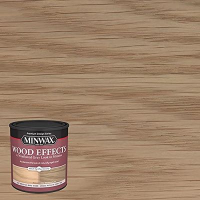 Minwax 402140000 Wood Effects, Brush-On Age Accelerator, Weathered Gray, 1-Qt. - Quantity 44