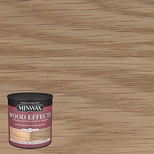 Minwax 402140000 Wood Effects, Brush-On Age Accelerator, Weathered Gray, 1-Qt. - Quantity 44